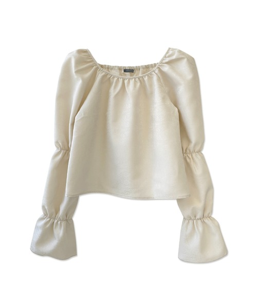 ANDGEEBEE（アンジービー）の「ジャガードパフスリーブトップス（その他トップス・レディース・ベージュ/ブラック・MEDIUM）」の22枚目の写真