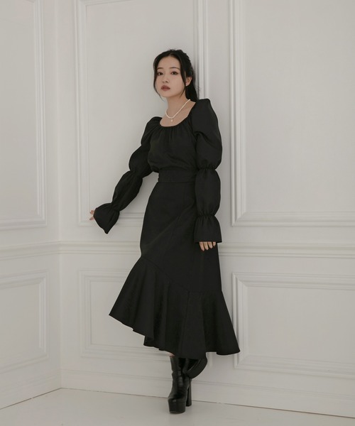 ANDGEEBEE（アンジービー）の「ジャガードパフスリーブトップス（その他トップス・レディース・ベージュ/ブラック・MEDIUM）」の20枚目の写真