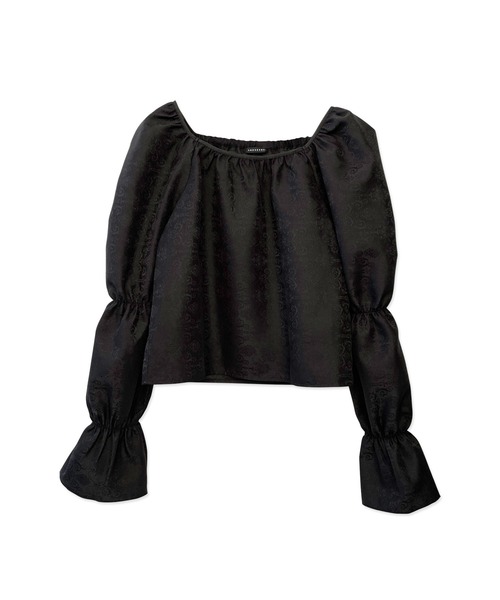 ANDGEEBEE（アンジービー）の「ジャガードパフスリーブトップス（その他トップス・レディース・ベージュ/ブラック・MEDIUM）」の18枚目の写真