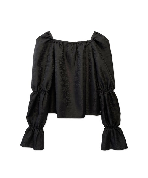 ANDGEEBEE（アンジービー）の「ジャガードパフスリーブトップス（その他トップス・レディース・ベージュ/ブラック・MEDIUM）」の21枚目の写真