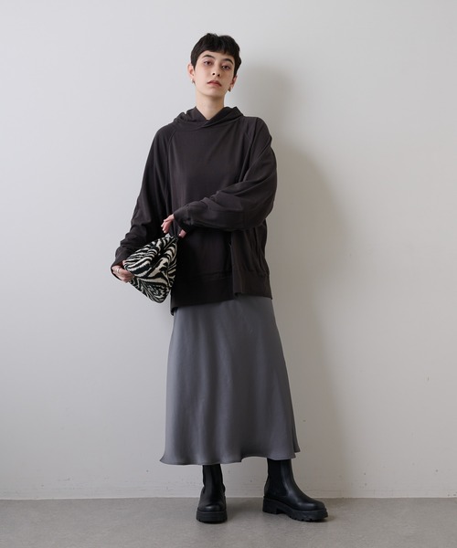 Whim Gazette（ウィムガゼット）の「裏毛スウェットパーカー（パーカー・レディース・チャコールグレー・FREE）」の5枚目の写真