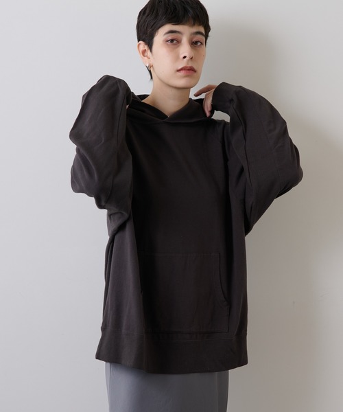 Whim Gazette（ウィムガゼット）の「裏毛スウェットパーカー（パーカー・レディース・チャコールグレー・FREE）」の20枚目の写真