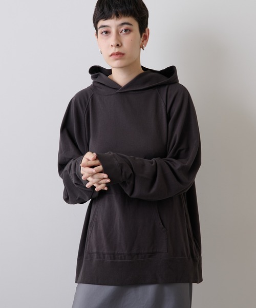 Whim Gazette（ウィムガゼット）の「裏毛スウェットパーカー（パーカー・レディース・チャコールグレー・FREE）」の9枚目の写真