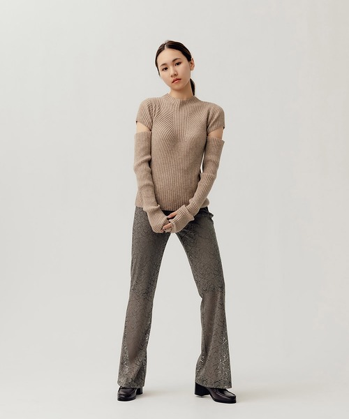 RANDEBOO(ランデブー)の「Lace ivy slacks(スラックス・レディース・カーキ/アイボリー・FREE)」の2枚目の写真