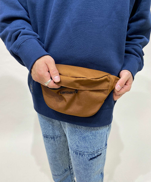 Carhartt WIP（カーハートダブリューアイピー）の「Carhartt WIP/カーハートダブリューアイピー ウエストバッグ PAYTON I025742（ボディバッグ/ウエストポーチ・メンズ・ブラック×ブラック/ブラウン系カモフラージュ/ブラウン/ブルー/ライトブラウン・FREE）」の13枚目の写真