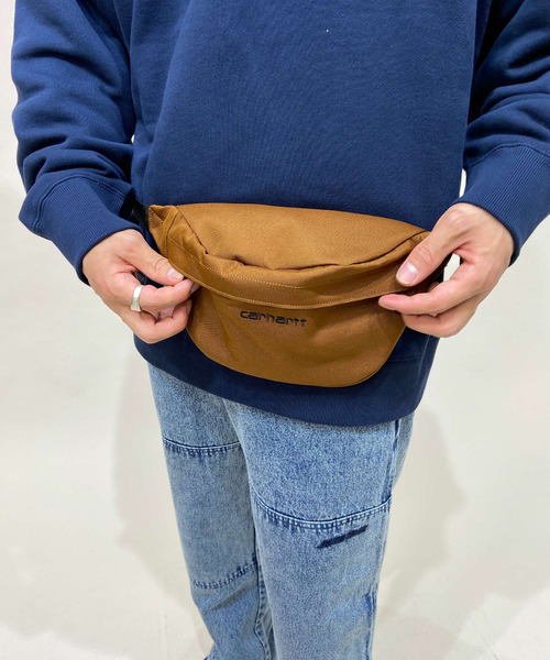 Carhartt WIP（カーハートダブリューアイピー）の「Carhartt WIP/カーハートダブリューアイピー ウエストバッグ PAYTON I025742（ボディバッグ/ウエストポーチ・メンズ・ブラック×ブラック/ブラウン系カモフラージュ/ブラウン/ブルー/ライトブラウン・FREE）」の15枚目の写真