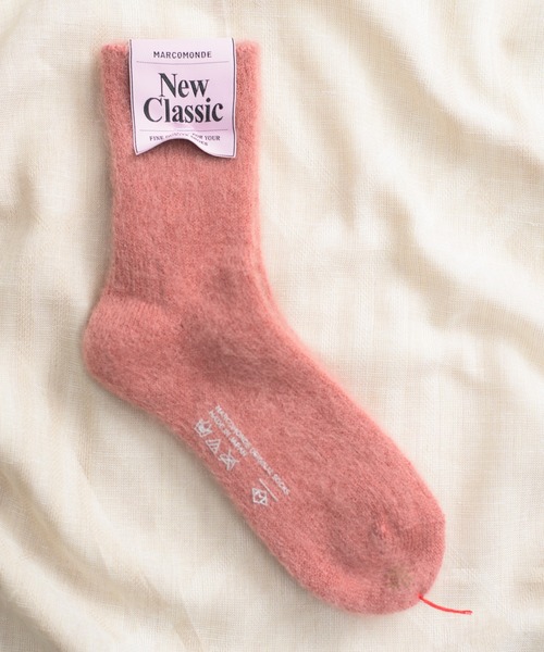 And A(アンドエー)の「MARCOMONDE マルコモンド / mohair ribbed socks モヘアリブソックス / 84N3/1MO-16C(ソックス/靴下・レディース・ブラウン/ピンク/ブルー/アイボリー/ピンク系その他2・WOMENS)」の5枚目の写真