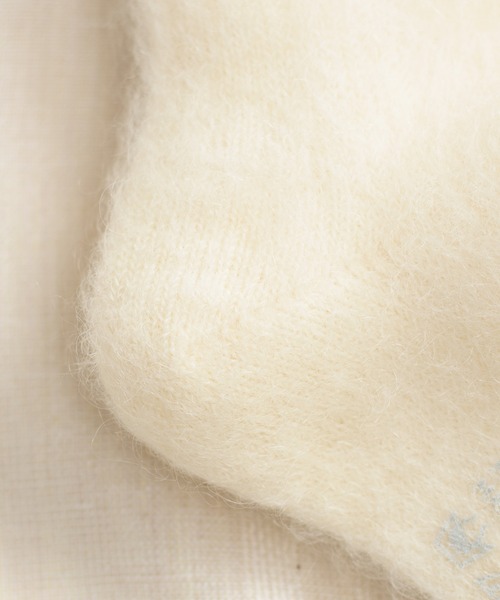 And A(アンドエー)の「MARCOMONDE マルコモンド / mohair ribbed socks モヘアリブソックス / 84N3/1MO-16C(ソックス/靴下・レディース・ブラウン/ピンク/ブルー/アイボリー/ピンク系その他2・WOMENS)」の8枚目の写真