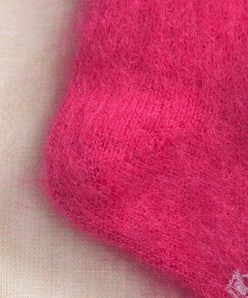 And A(アンドエー)の「MARCOMONDE マルコモンド / mohair ribbed socks モヘアリブソックス / 84N3/1MO-16C(ソックス/靴下・レディース・ブラウン/ピンク/ブルー/アイボリー/ピンク系その他2・WOMENS)」の16枚目の写真