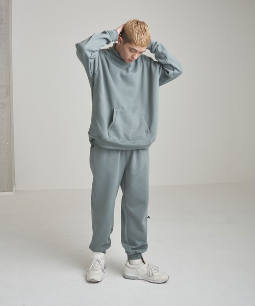 NILWAY（ニルウェイ）の「TC裏起毛マフポケットハイネックプルオーバー（スウェット・メンズ・ブラック/グレー/オフホワイト/ブルーグリーン・SMALL/MEDIUM/LARGE/X-LARGE）」の15枚目の写真