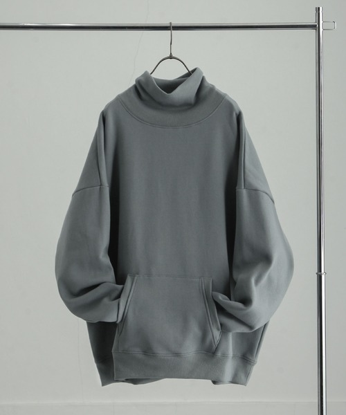 セール】TC裏起毛マフポケットハイネックプルオーバー（スウェット