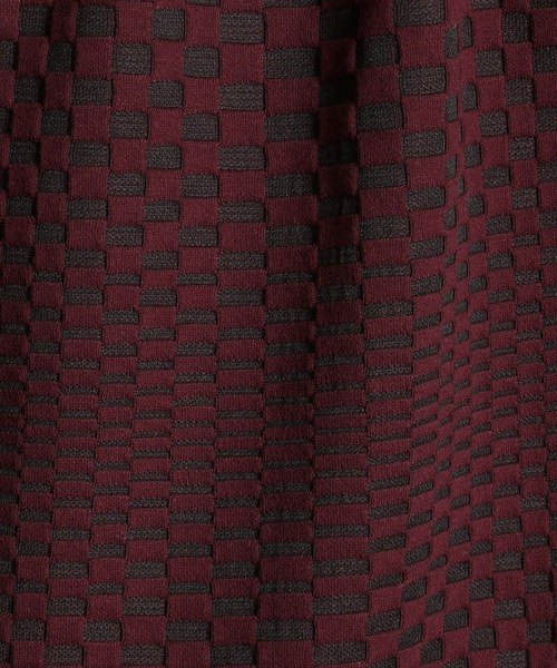 NICOLE CLUB FOR MEN（ニコルクラブフォーメン）の「【21年モデル】ジオメトリックブリスタージャカードカットソー（Tシャツ/カットソー・メンズ・ブラック系その他/オフホワイト/レッド系その他/ブラック/ホワイト系その他・LARGE/X-LARGE/MEDIUM）」の12枚目の写真