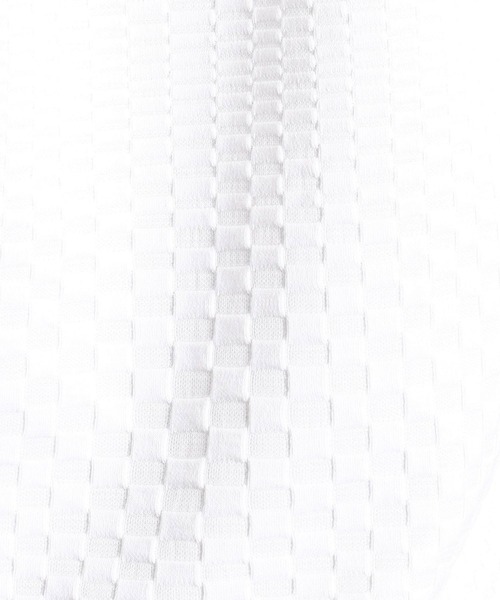 NICOLE CLUB FOR MEN（ニコルクラブフォーメン）の「【21年モデル】ジオメトリックブリスタージャカードカットソー（Tシャツ/カットソー・メンズ・ブラック系その他/オフホワイト/レッド系その他/ブラック/ホワイト系その他・LARGE/X-LARGE/MEDIUM）」の13枚目の写真