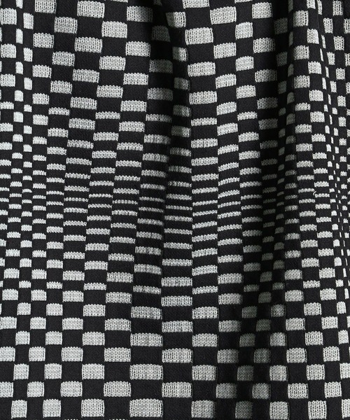 NICOLE CLUB FOR MEN（ニコルクラブフォーメン）の「【21年モデル】ジオメトリックブリスタージャカードカットソー（Tシャツ/カットソー・メンズ・ブラック系その他/オフホワイト/レッド系その他/ブラック/ホワイト系その他・LARGE/X-LARGE/MEDIUM）」の16枚目の写真