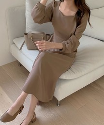 Primazel | スクエアネック シンプルワンピース(ワンピース)