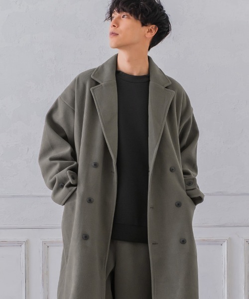 improves（インプローブス）の「テックメルトン ダブル チェスターコート（チェスターコート・メンズ・クリーム/ブラック/オリーブ/グレイッシュブルー・X-LARGE/MEDIUM/LARGE）」の3枚目の写真