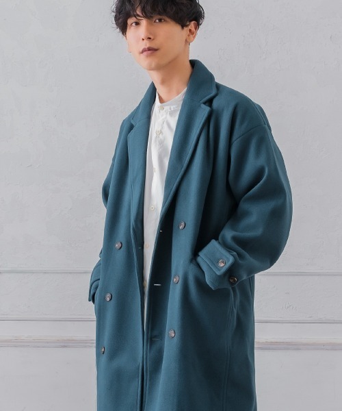 improves（インプローブス）の「テックメルトン ダブル チェスターコート（チェスターコート・メンズ・クリーム/ブラック/オリーブ/グレイッシュブルー・X-LARGE/MEDIUM/LARGE）」の4枚目の写真