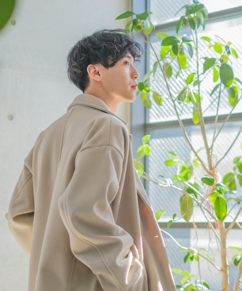 improves（インプローブス）の「テックメルトン ダブル チェスターコート（チェスターコート・メンズ・クリーム/ブラック/オリーブ/グレイッシュブルー・X-LARGE/MEDIUM/LARGE）」の8枚目の写真