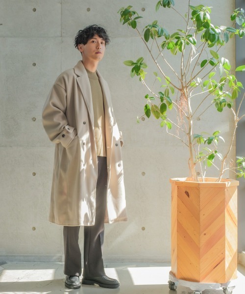 improves（インプローブス）の「テックメルトン ダブル チェスターコート（チェスターコート・メンズ・クリーム/ブラック/オリーブ/グレイッシュブルー・X-LARGE/MEDIUM/LARGE）」の15枚目の写真