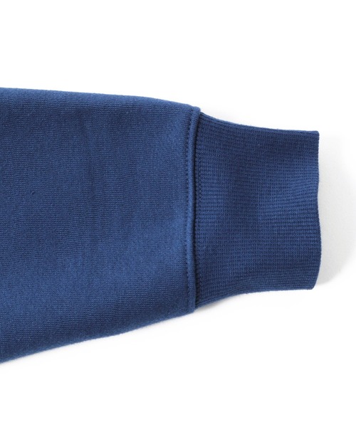 GLAZOS（グラソス）の「裏起毛・ドロップショルダー縦ロゴ袖ファスナートレーナー【セットアップ対応】（スウェット・キッズ・ブルー/ブラック/グレー・130cm/150cm/170cm/140cm/160cm）」の16枚目の写真