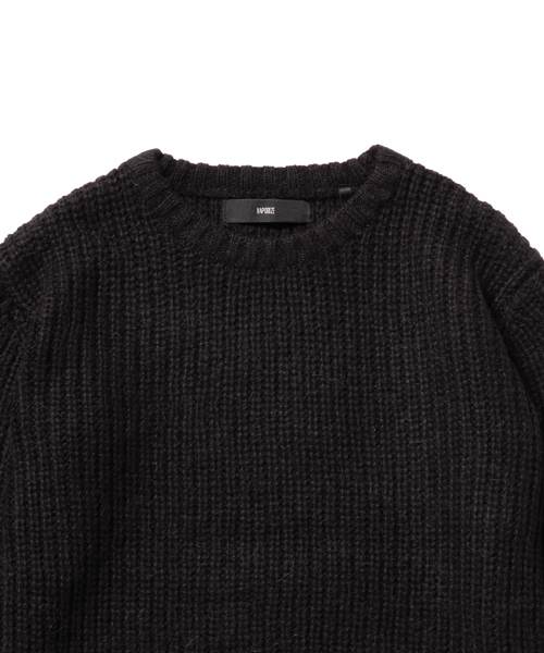 VAPORIZE（ヴェイパライズ）の「◎VAPORIZE / LOW-G CREW（ニット/セーター・メンズ・ブラック/ネイビー・SMALL/MEDIUM/LARGE）」の3枚目の写真