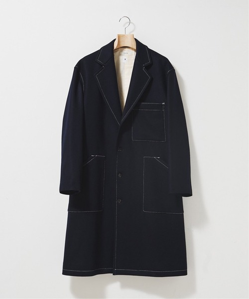 THROW(スロー)の「【THROW / スロー】for BOUCLE 別注 アトリエメルトンコート(その他アウター・メンズ・ネイビー・FREE)」の8枚目の写真