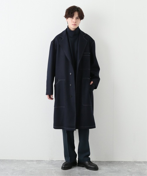 THROW(スロー)の「【THROW / スロー】for BOUCLE 別注 アトリエメルトンコート(その他アウター・メンズ・ネイビー・FREE)」の22枚目の写真