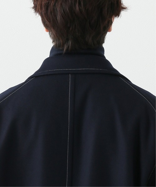 THROW(スロー)の「【THROW / スロー】for BOUCLE 別注 アトリエメルトンコート(その他アウター・メンズ・ネイビー・FREE)」の3枚目の写真