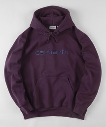 【Carhartt/カーハート】ワンポイント ブランドロゴ刺繍 フードプルパーカー/ HOODED CARHARTT SWEAT SHIRT