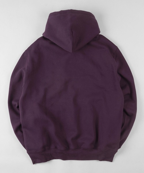 Carhartt WIP(カーハートダブリューアイピー)の「【Carhartt/カーハート】ワンポイント ブランドロゴ刺繍 フードプルパーカー/ HOODED CARHARTT SWEAT SHIRT(パーカー・メンズ・ブラック/パープル/ブルーグリーン・M/L/XL)」の4枚目の写真