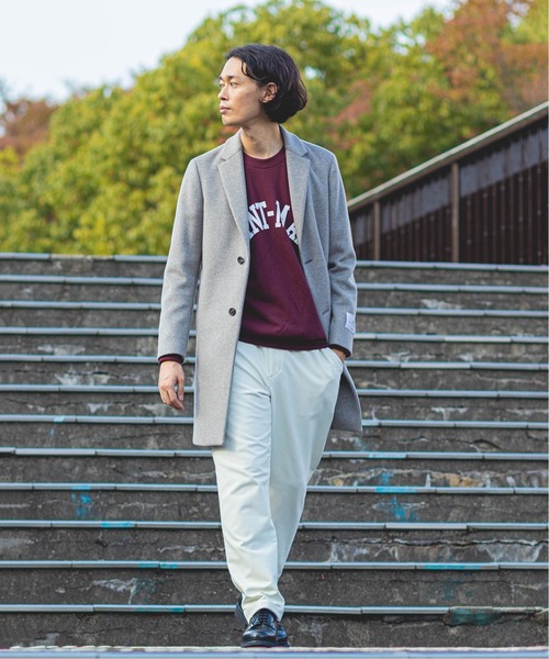 EDIFICE（エディフィス）の「140s ビーバー チェスターコート（チェスターコート・メンズ・ライトグレー/ネイビー/ブラウン/ベージュ系その他・SMALL/MEDIUM/LARGE/X-LARGE）」の13枚目の写真