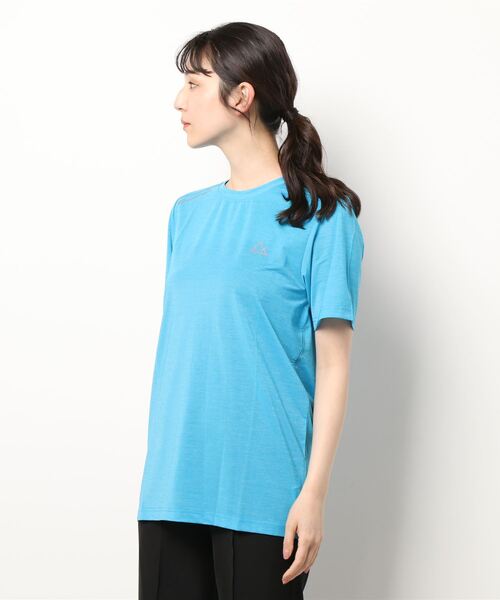 GIORDANO（ジョルダーノ）の「ドライストレッチトレーニング半袖Tシャツ（Tシャツ/カットソー・レディース・ダークグレー/ブルー/ネイビー・SMALL/MEDIUM/LARGE/X-LARGE）」の3枚目の写真