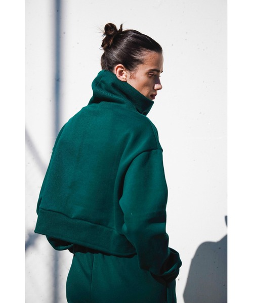 FIG&VIPER（フィグアンドバイパー）の「ハイネックLOGOPO（Tシャツ/カットソー・レディース・グリーン/アイボリー/ダークグレー・FREE）」の17枚目の写真