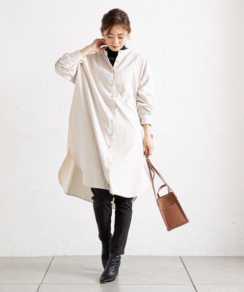 prose verse（プロズヴェール）の「フェイクレザーミニポシェット（ショルダーバッグ・レディース・ブラック/ブラウン/オフホワイト/グリーン・ﾌﾘ-）」の9枚目の写真