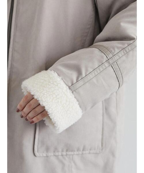 ELENCARE DUE（エレンカーレデュエ）の「・ELENCARE DUE パイピングナカワタコート＊（その他アウター・レディース・ベージュ/ブラウン・FREE）」の6枚目の写真