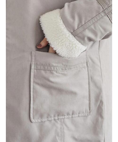 ELENCARE DUE（エレンカーレデュエ）の「・ELENCARE DUE パイピングナカワタコート＊（その他アウター・レディース・ベージュ/ブラウン・FREE）」の8枚目の写真