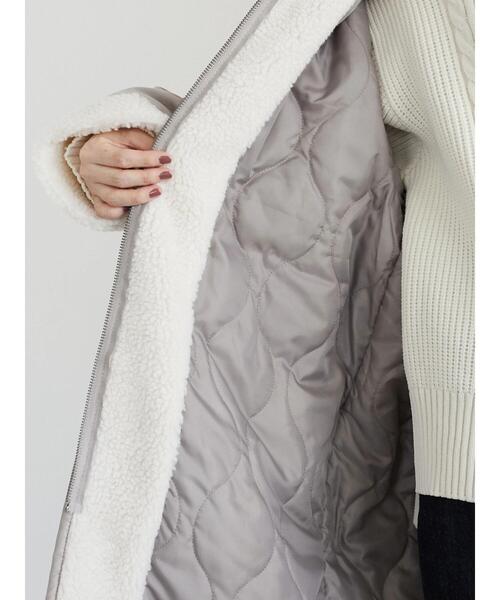 ELENCARE DUE（エレンカーレデュエ）の「・ELENCARE DUE パイピングナカワタコート＊（その他アウター・レディース・ベージュ/ブラウン・FREE）」の9枚目の写真