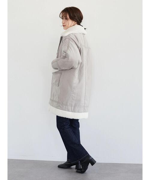 ELENCARE DUE（エレンカーレデュエ）の「・ELENCARE DUE パイピングナカワタコート＊（その他アウター・レディース・ベージュ/ブラウン・FREE）」の11枚目の写真