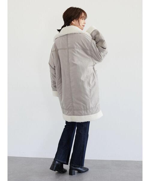 ELENCARE DUE（エレンカーレデュエ）の「・ELENCARE DUE パイピングナカワタコート＊（その他アウター・レディース・ベージュ/ブラウン・FREE）」の12枚目の写真