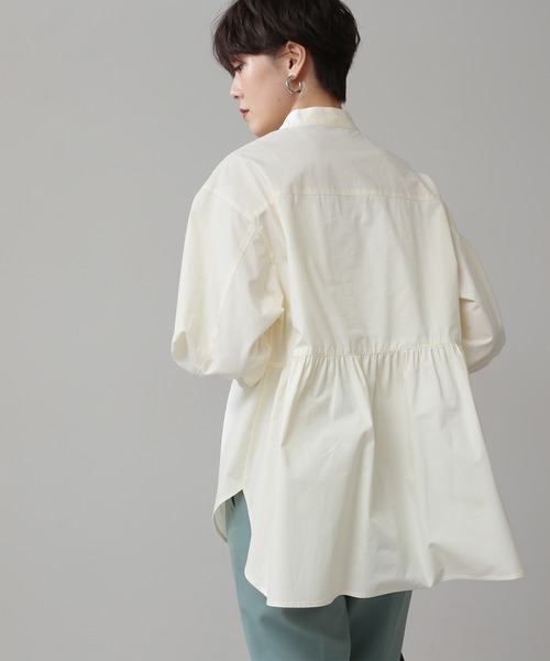 N.（N. Natural Beauty Basic）（エヌエヌナチュラルビューティーベーシック）の「◆ダブルボタンチュニックブラウス（シャツ/ブラウス・レディース・イエロー/クリーム・MEDIUM）」の5枚目の写真