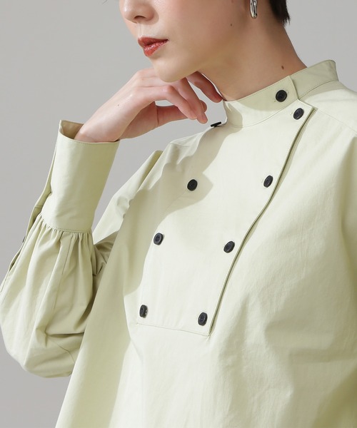 N.（N. Natural Beauty Basic）（エヌエヌナチュラルビューティーベーシック）の「◆ダブルボタンチュニックブラウス（シャツ/ブラウス・レディース・イエロー/クリーム・MEDIUM）」の12枚目の写真