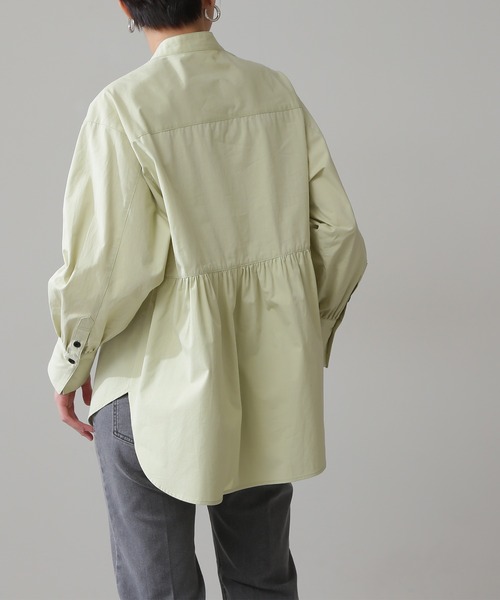 N.（N. Natural Beauty Basic）（エヌエヌナチュラルビューティーベーシック）の「◆ダブルボタンチュニックブラウス（シャツ/ブラウス・レディース・イエロー/クリーム・MEDIUM）」の10枚目の写真