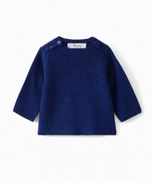 Bonpoint（ボンポワン）の「リブニットメリノウールセーター（ニット/セーター・キッズ）」