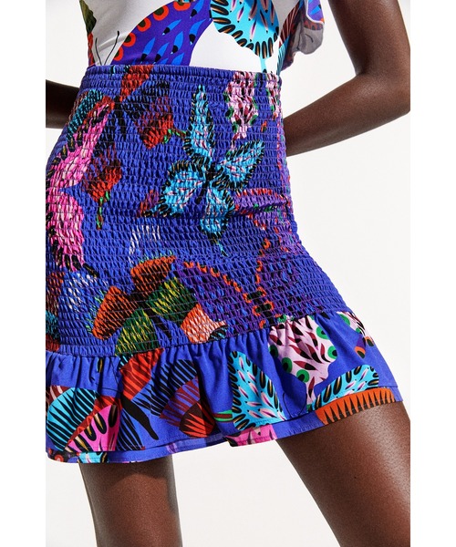 Desigual(デシグアル)の「蝶々 サステナブル ミニスカート(スカート・レディース・ブルー・S/M/L/XS/XL)」の5枚目の写真