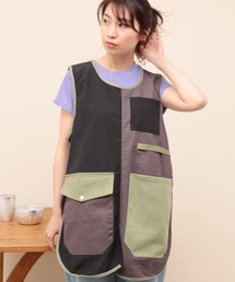 チチカカ | 【ユニセックス】ミリタリーミックスエプロンベスト(エプロン)