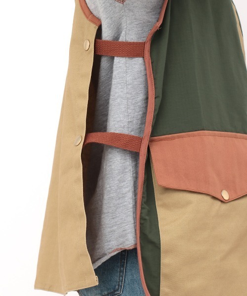 チチカカ（チチカカ）の「【ユニセックス】ミリタリーミックスエプロンベスト（エプロン・レディース・ベージュ/ブラック・FREE）」の15枚目の写真