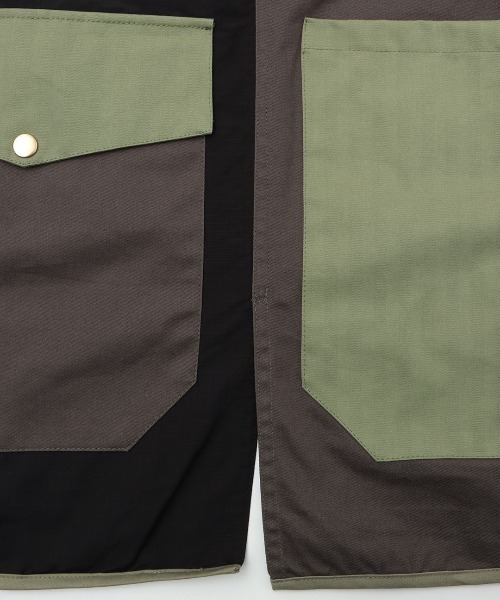 チチカカ（チチカカ）の「【ユニセックス】ミリタリーミックスエプロンベスト（エプロン・レディース・ベージュ/ブラック・FREE）」の17枚目の写真