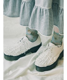 merry jenny | フリルレースアップシューズ(その他シューズ)