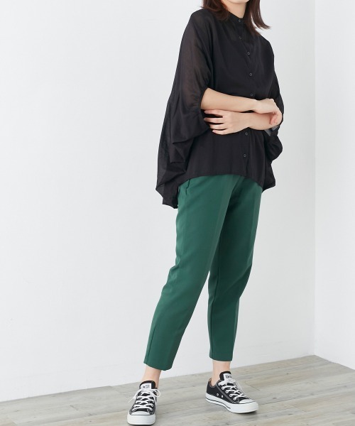 OMNES（オムネス）の「100sローン ドルマンブラウス（シャツ/ブラウス・レディース・ホワイト/ブラック/サックスブルー・FREE）」の9枚目の写真