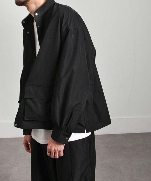 UNCORD（アンコード）の「【UNCORD】WIDE LOOSER SHIRTJACKET/ワイドルーズシャツジャケット（ミリタリージャケット・メンズ・カーキ/ベージュ/ブラック・MEDIUM/X-LARGE/LARGE）」の9枚目の写真